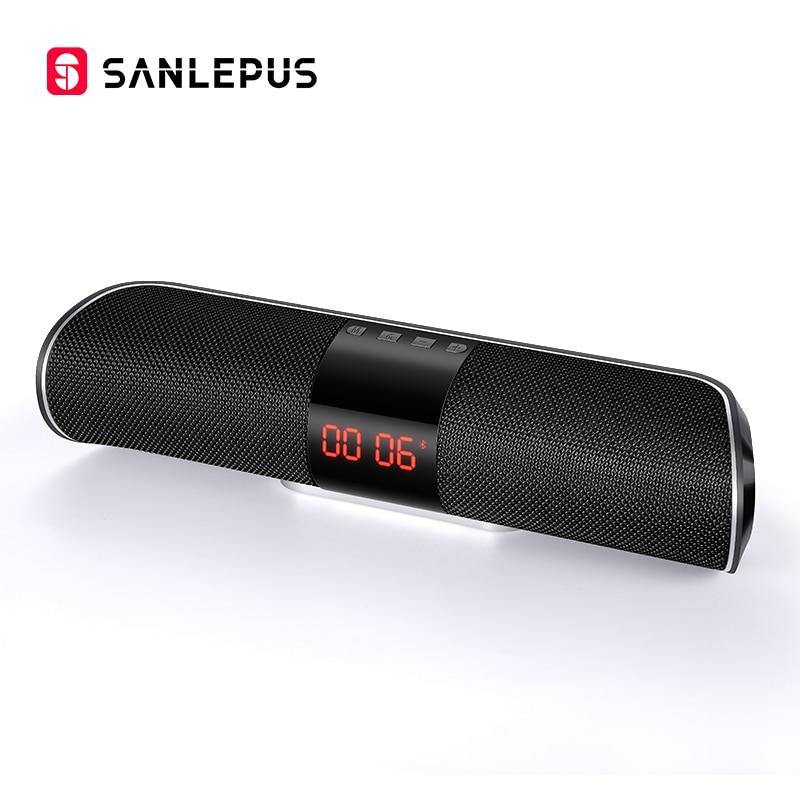 SANLEPUS Bluetooth Outdoor Speaker Metal Portable Super Bass Wireless Loudspeaker 3D Stereo Music Surround With TFCard Aux - Surprise store