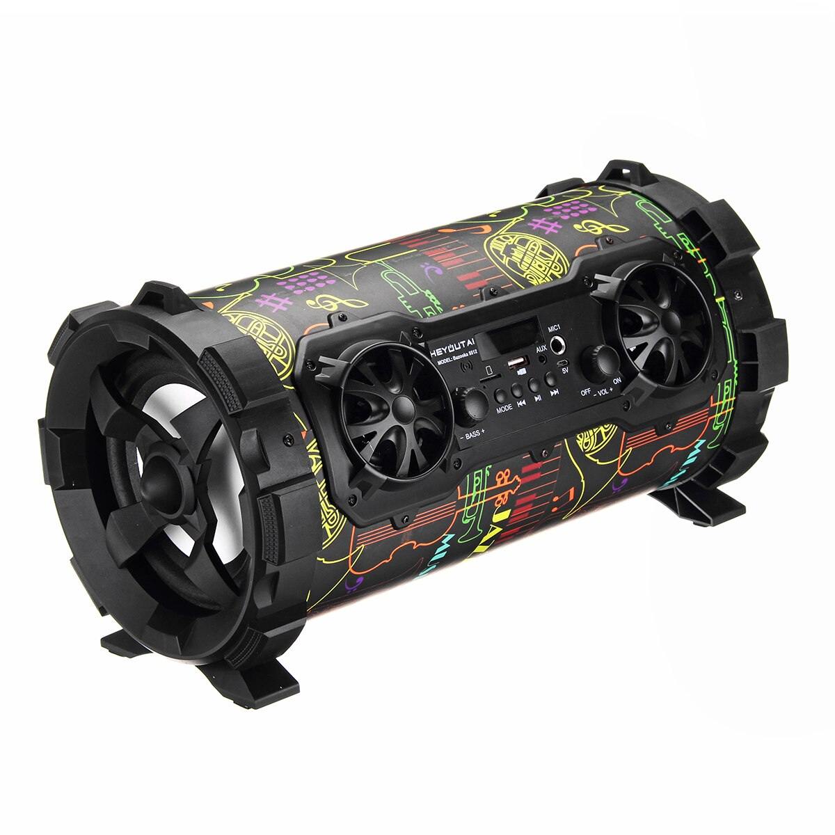 Speaker bluetooth Wireless Stereo Bass Portable HIFI Speaker Subwoofer AUX USB TF Card FM Radio Outdoor Bike Car Karaoke Player - Surprise store