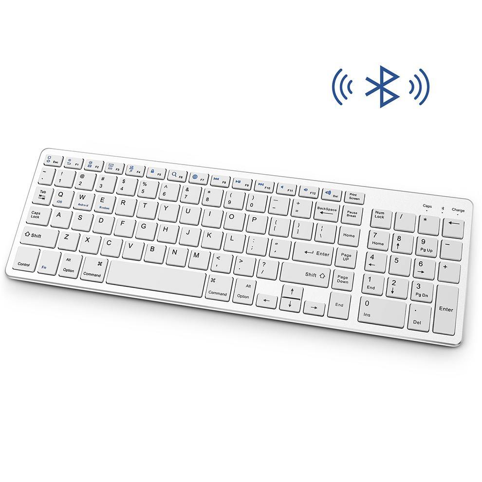 SeenDa Bluetooth Wireless keyboard for Tablet Laptop Smartphone Rechargeable Portable Wireless Keyboard with Number Pad - Surprise store