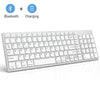 Zienstar Standard Full-Size Wireless Bluetooth Keyboard for Ipad,MACBOOK,LAPTOP,Computer and Android Tablet,Rechargeable Battery - Surprise store