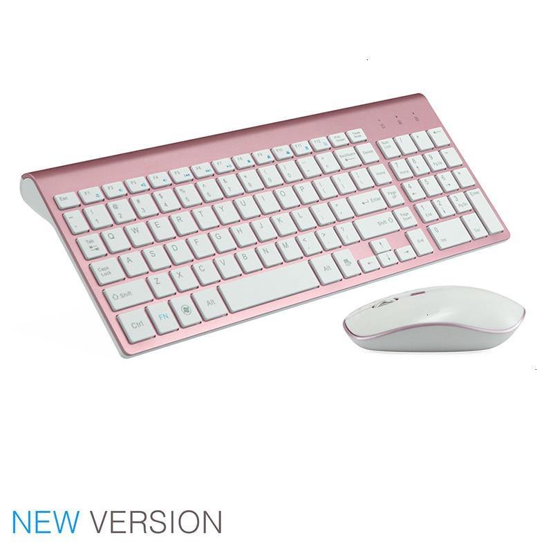 SeenDa 2.4G Wireless Silent Keyboard and Mouse Mini Multimedia Full-size Keyboard Mouse Combo Set For Notebook Laptop Desktop PC - Surprise store
