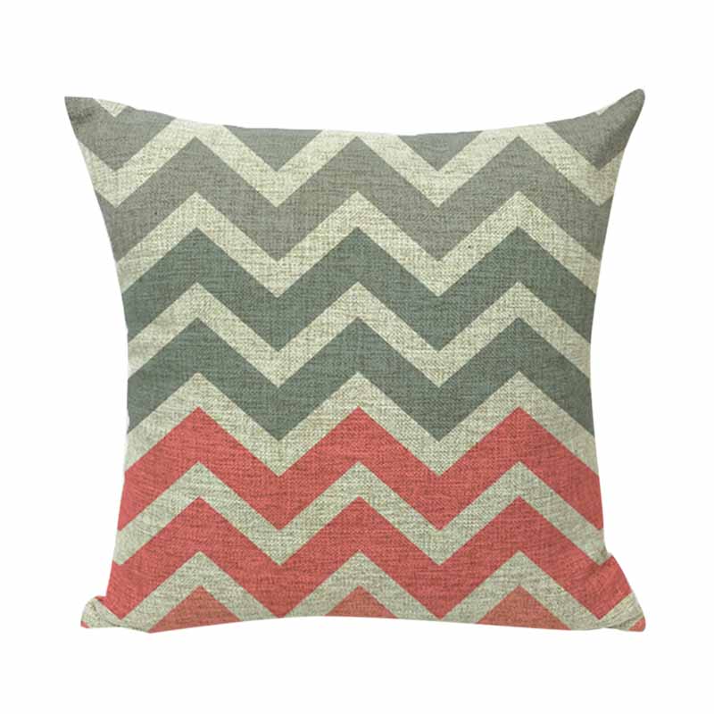 EHOMEBUYCushion Cover Green Blue Striped Cushions Home Decor Living Room Seat Printed Pillowcases Cover For Cushion Sofa