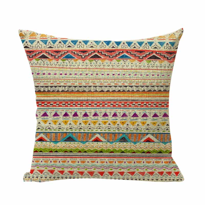 EHOMEBUYCushion Cover Green Blue Striped Cushions Home Decor Living Room Seat Printed Pillowcases Cover For Cushion Sofa