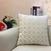 Chenille Flocking Pillow Case Cushion Cover Grey Yellow Purple Red Green Coffee Circle Home Decorative Pillow Cover 45x45cm