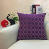 Chenille Flocking Pillow Case Cushion Cover Grey Yellow Purple Red Green Coffee Circle Home Decorative Pillow Cover 45x45cm
