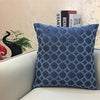 Chenille Flocking Pillow Case Cushion Cover Grey Yellow Purple Red Green Coffee Circle Home Decorative Pillow Cover 45x45cm
