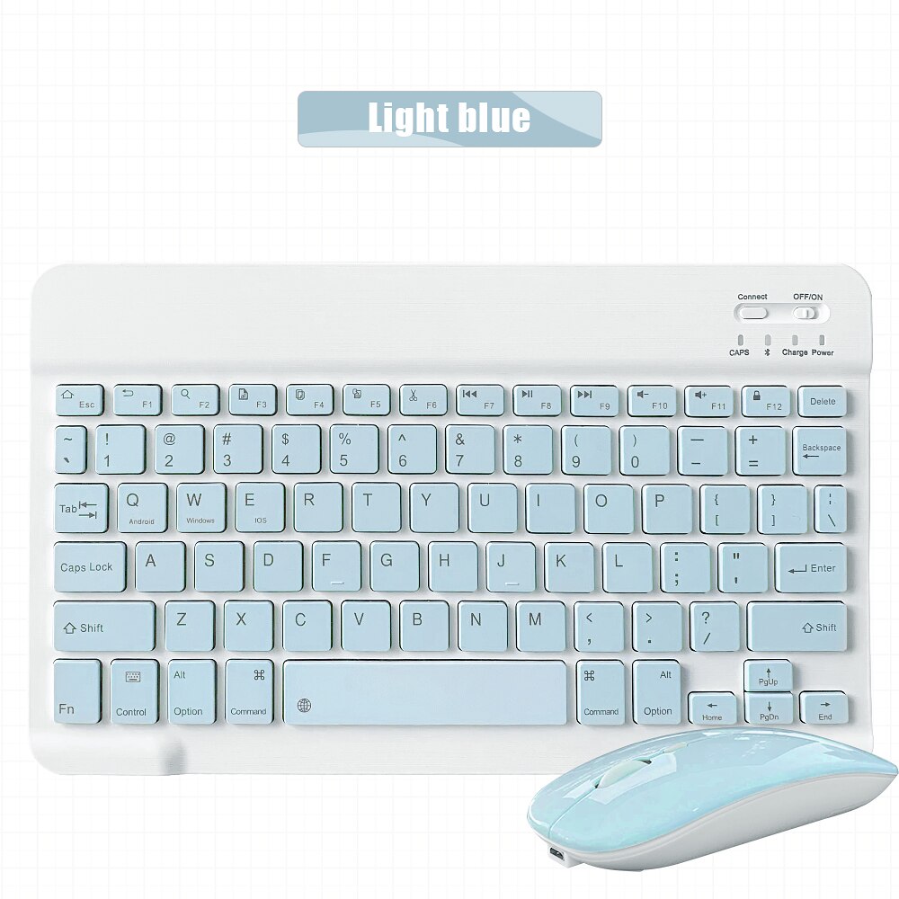 Wireless Bluetooth keyboard mouse for iPad 9.7 10.2 air 4 pro 11 for laptop bluetooth keyboard notebook for tablet samsung xiaom