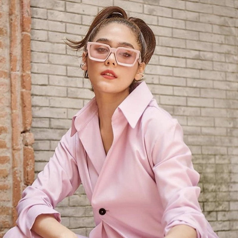 SHAUNA Ins Popular Square Sunglasses UV400