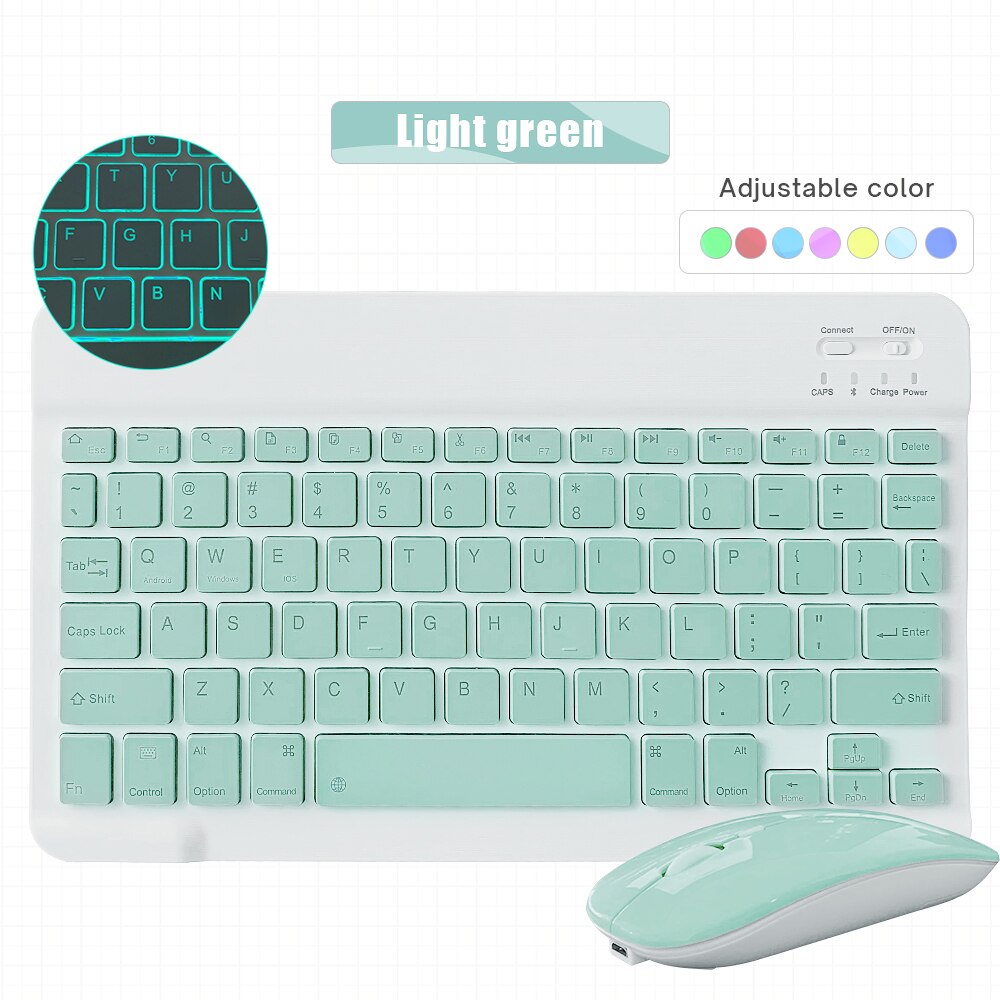 Wireless Bluetooth keyboard mouse for iPad 9.7 10.2 air 4 pro 11 for laptop bluetooth keyboard notebook for tablet samsung xiaom