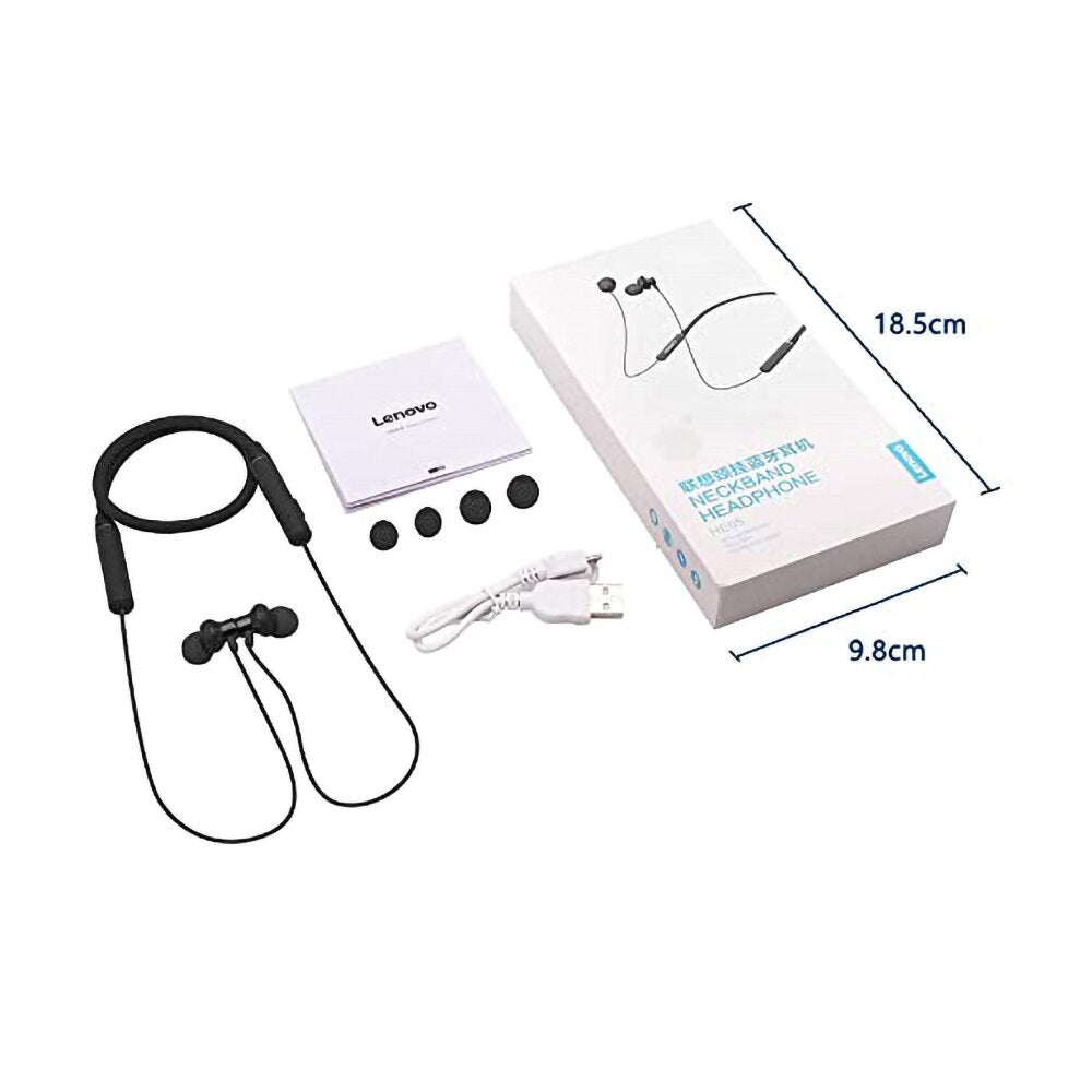 Original Lenovo HE05 Bluetooth Headphone 0.6m Wireless Earphone