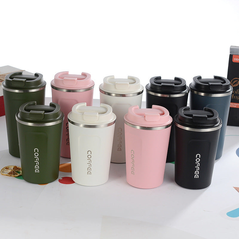 380ml/510ml Stainless Steel Coffee Thermos Mug Portable Car Vacuum Flasks Travel Thermo Cup