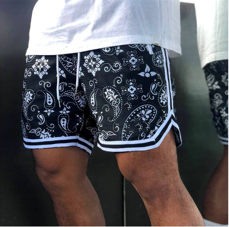 Camouflage shorts Latest Splicing Mesh Breathable Men's Fitness Sports Leisure Basketball Pants Outdoor Running Training Shorts