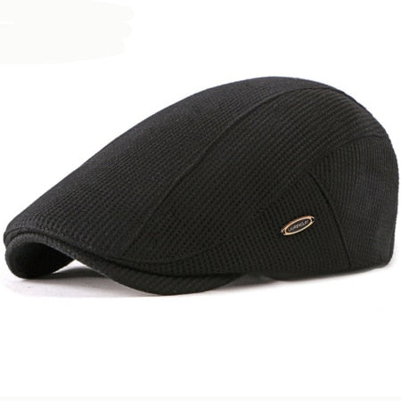 HT2646 Beret Cap New Autumn Winter Hat Caps for Men Women Adjustable Ivy Newsboy Flat Cap High Quality Solid Knitted Hat Berets