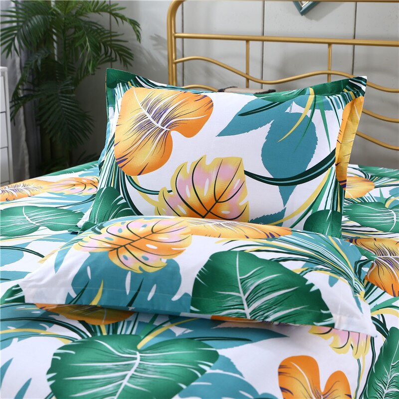 LAGMTA 1pc 100% Cotton Pillowcase Cartoon Plant Plaid Flower Zipper Pillowcase Multiple Styles Customizable To Any Size