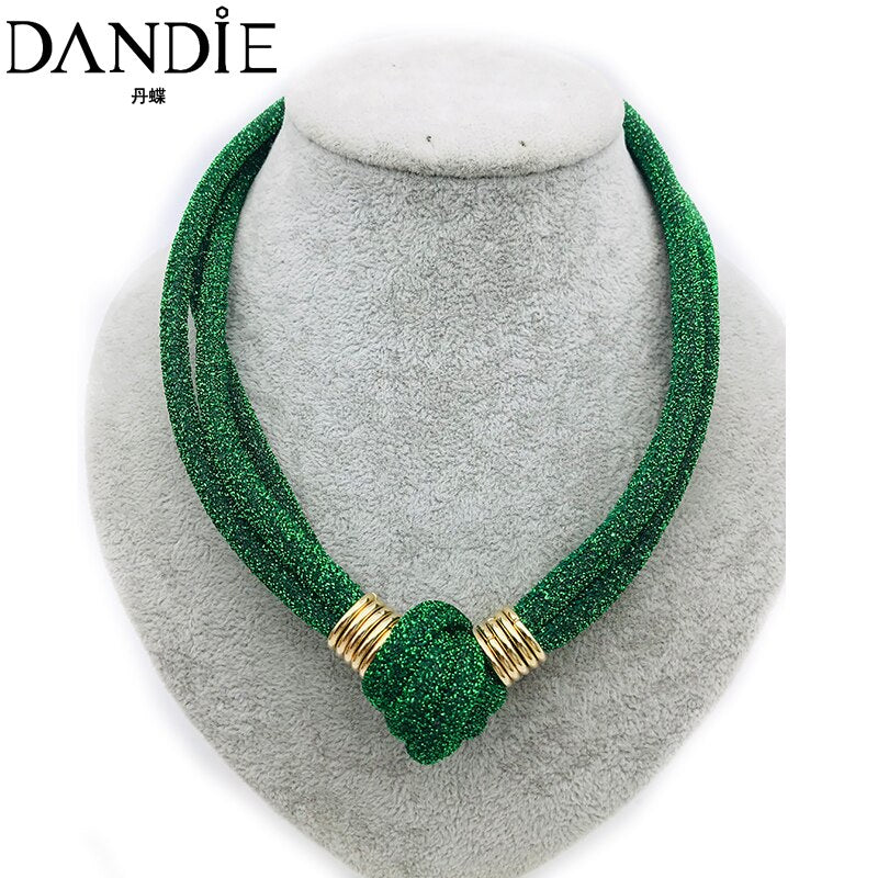 Dandie Fashionable cotton rope necklace, simple female accessories
