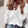 3XL Summer Short Sleeve Printed Blouse Shirt Women Sexy Ruffle V-Neck Shirts Pullover Elegant Office Lady Blusa Tops Streetwear - Surprise store