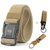 Elastic Men Belt Alloy Magnetic Buckle Outdoor Working Tactical Belt For Jeans Pants Casual Stretch Overalls Male Waist Belt New
