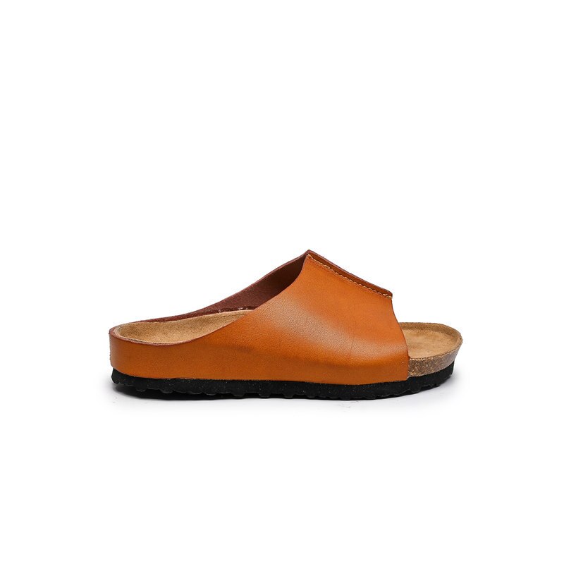 New Summer Slippers Children Sandals Boys Girls Shoes Beach Flat Open Toe Casual Comfortable Kids Leather Slides 02A