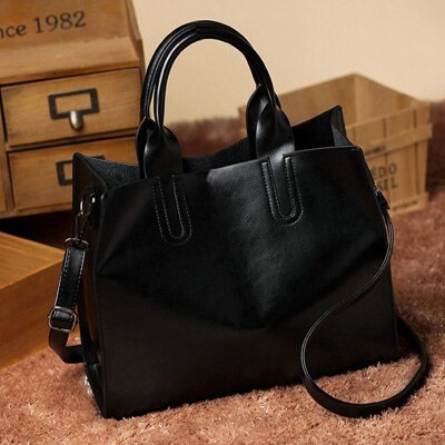 Leather Handbags Big Women Bag High Quality Casual Female Bags Trunk Tote Crossbody Shoulder Bag Ladies Large Bolsos