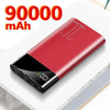 90000mAh Power Bank Portable Ultra-thin Phone Charger Digital Display 2 USB Outdoor Travel Powerbank for Xiaomi Samsung IPhone - Surprise store