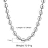 Stainless Steel Marina Coffee Beans Link Chain Necklace for Men Women 7/9/11mm Gold Silver Color Necklace Jewelry Gifts LKNM176