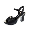 Fashion Bohemian Sandals Women Shoes Woman Comfortable Platform Leather Buckle Strap High Heels Sandals Plus Size Ladies Sandals