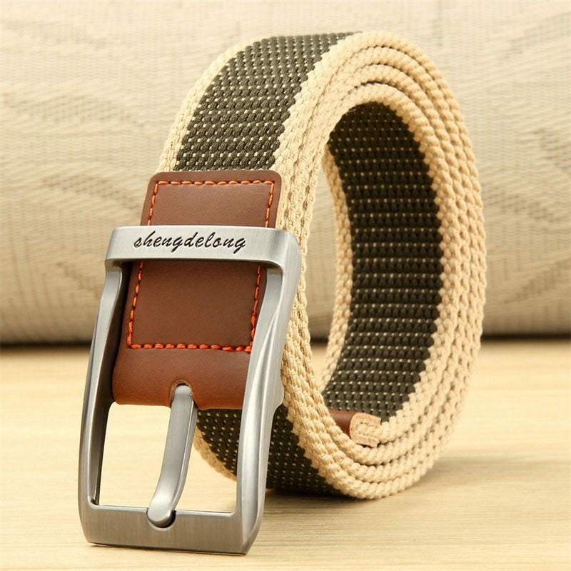 MEDYLA Canvas Belt Outdoor Tactical Belt Unisex High Quality Canvas Belts for Jeans Male Luxury Casual Straps Ceintures