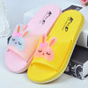 Cartoon Rabbit Girls Slippers Casual Boys Summer Beach Sandals Kids Shoes Outdoor PVC Cartoon Home Bathroom Children Flip Flops