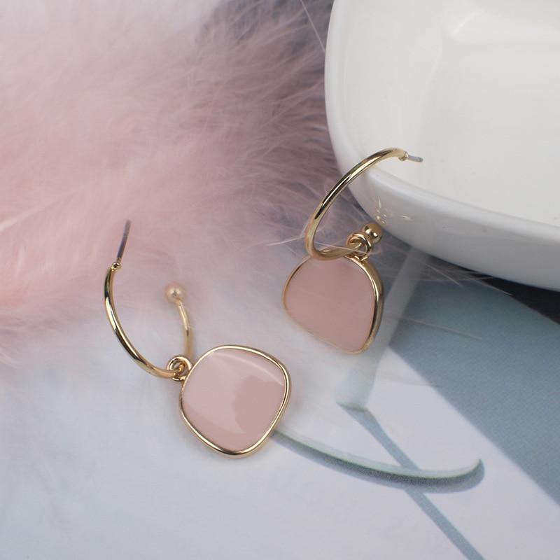 Manxiuni 2020 new ladies earrings fashion Simple earrings pendant acrylic metal earrings women's party dating jewelry - Surprise store