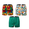 3pack Classic prited Boxers Cotton Mens Underwear Trunks Woven Homme Arrow Panties Boxer with Elastic Waistband Shorts Loose men