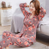 100% Cotton Women's Pajamas Set Long Sleeve Girl Casual Women Sleepwear Leisure Outerwear Sleepwear Pyjamas Nightwear