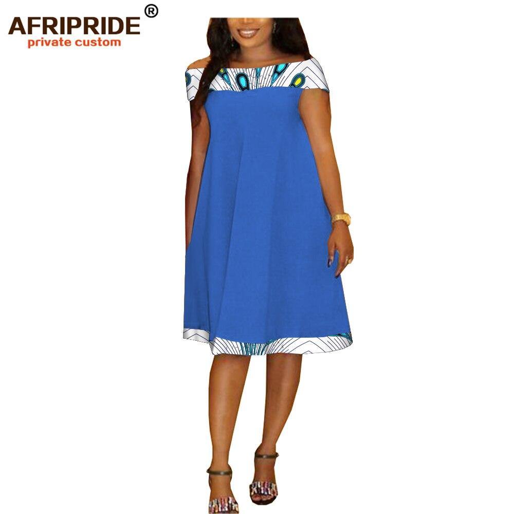2019 african Autumn women dress AFRIPRIDE private custom long sailor collar midi dress super batik cotton plus size A722586 - Surprise store