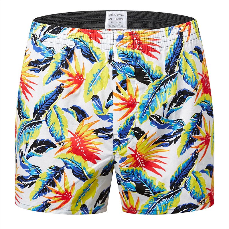 3pack Classic prited Boxers Cotton Mens Underwear Trunks Woven Homme Arrow Panties Boxer with Elastic Waistband Shorts Loose men