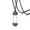 Vnox Can Open Hollow Tube Necklaces for Women Men Urn Ashes Cremation Memorial Pendants Stainless Steel Unisex Gifts Jewelry