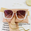 Luxury Square Sunglasses Women Men Alloy Chain Frame Sun Glasses Brand Design Female Shades Ladies Fashion Trending Eyeglasses