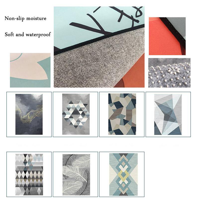 Nordic Simple Carpet Living Room Sofa Coffee Table Bedside Bed Mat Floor Bedroom Slip Washable Factory Wholesale Square Rug - Surprise store