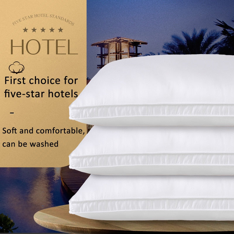 SB Pillow Chinese Natural Silk Single Pillow 100% Orthopedic Neck Pillows Hotel Cotton Pillow for Health Sleeping Home Use