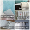 Tiyana Grey Yellow Stitched Blackout Curtains for Living Room Thermal Insulated Bedroom Window Curtain Blinds White Voile JK048Y