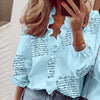 3XL Summer Short Sleeve Printed Blouse Shirt Women Sexy Ruffle V-Neck Shirts Pullover Elegant Office Lady Blusa Tops Streetwear - Surprise store