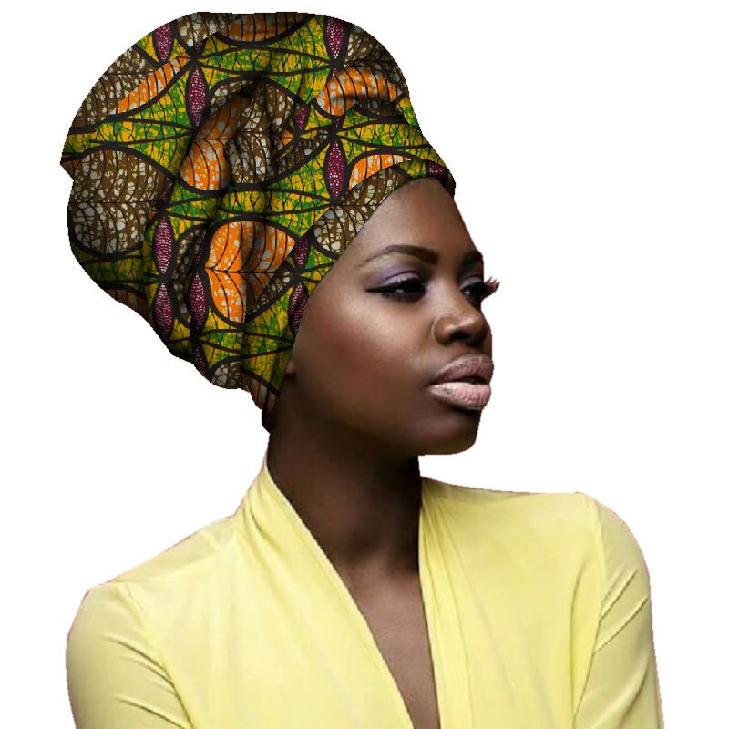 2020 African Fashion Headwrap Women Cotton Fabric Traditional Headtie Scarf Turban pure Cotton