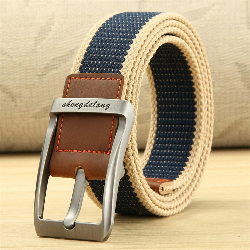 MEDYLA Canvas Belt Outdoor Tactical Belt Unisex High Quality Canvas Belts for Jeans Male Luxury Casual Straps Ceintures