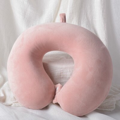 Memory foam u-shaped pillow Slow rebound Neck pillow Nap Airplane pillow travel Cartoon memory u-shaped headrest long trip