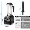 Timer BPA Free 3HP 2200W Commercial Blender Mixer Juicer Power Food Processor Smoothie Bar Fruit Electric Blender