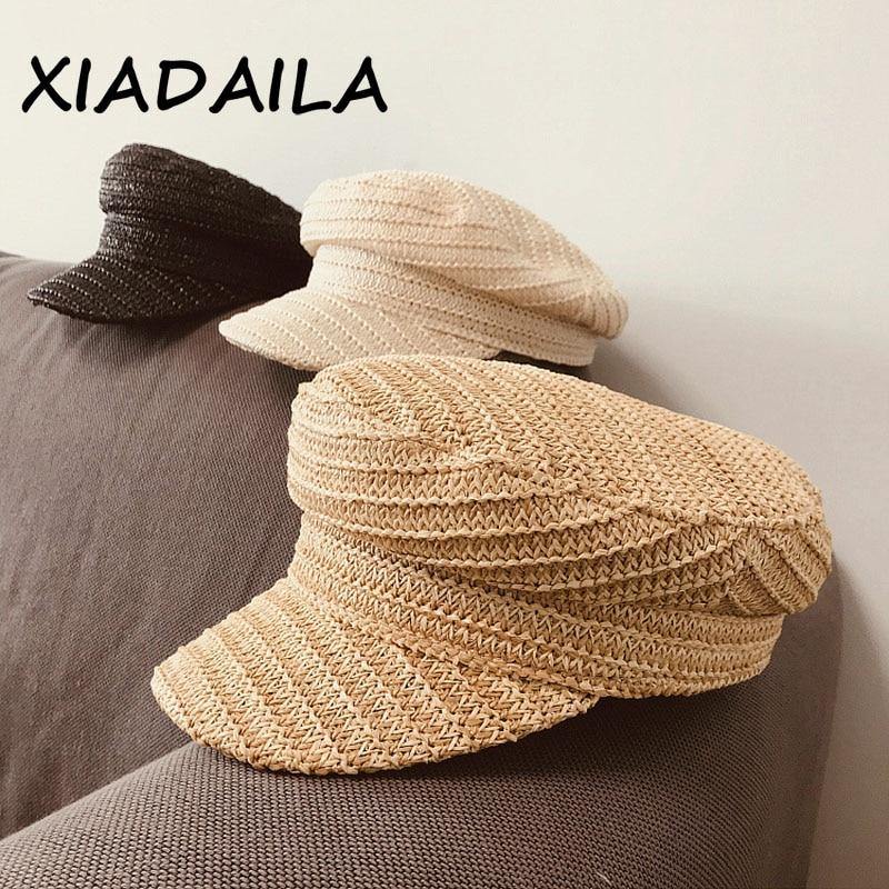 2020 New High Quality Design Military Caps Wisk Material Women Straw Hat With Popular Breathable Visor Cap - Surprise store