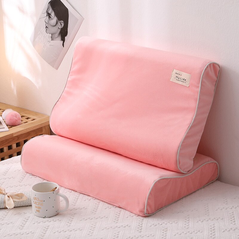 Solid Color Cotton Sleeping Pillow Case Brief Style High-end custom Pillowcases Latex Pillow Case Cover 30x50CM/40x60CM