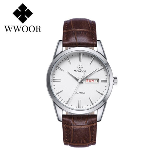 2021 WWOOR Luxury Gold Full Steel Watches Mens Square Quartz WristWatch For Men Sport Waterproof Week and Date Relogio Masculino