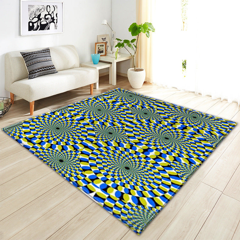 TONGDI BOHO Carpet Anti-skid Modern Elegant Artistic Printing Mat Soft Rug Luxury Decor For Home Parlour LivingRoom Bedroom