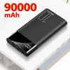 90000mAh Power Bank Portable Ultra-thin Phone Charger Digital Display 2 USB Outdoor Travel Powerbank for Xiaomi Samsung IPhone - Surprise store