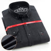 Cotton Corduroy Shirt men long sleeve button collar quality warm easy care regular fit simple business mens casual shirts