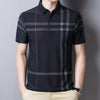2021 Fashion Brand Men Polo Shirt Summer Cool Thin Shirt for Men Short Sleeve Striped Casula Male Polo Shirt Korean Clothing